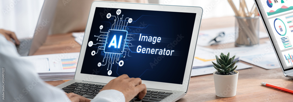 Aufkleber Generative AI virtual assistant tools for prompt engineer and user for ease of engage artificial intelligence AI technology help people to work with generative AI functions by prompting the AI brisk