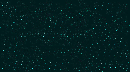 Glitters with multi color for decoration, greetings, texture, flyer, futuristic, poster, banner | Abstract multi geometric shape glitters with teal-cyan color | Creative luxury vector design