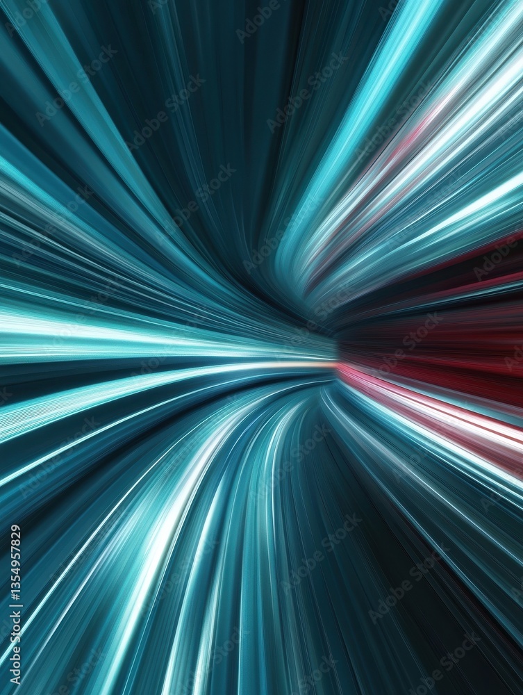 Poster abstract background with a speed motion effect, showcasing gradient speed lines on a landscape