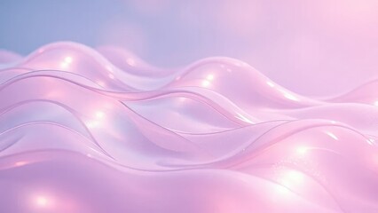 Dreamy translucent waves drift through the air with an soft shimmering glow, waves, translucent