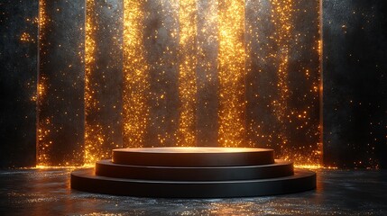 fountain in the night