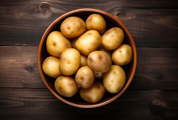 Organic Root Vegetables in a Bowl on Dark Wood