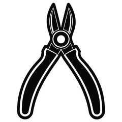 Pliers vector isolated on white background