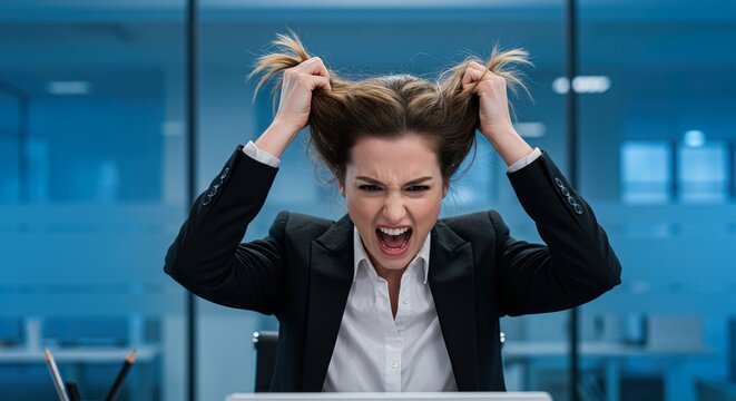 A sudden news causing anger and hair-pulling reaction. Generative AI