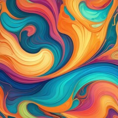 Obraz premium Dynamic Abstract with Flowing Forms