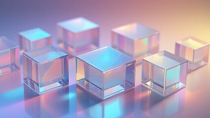 Obraz premium abstract 3d cubes