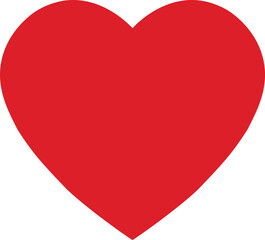red heart on white background