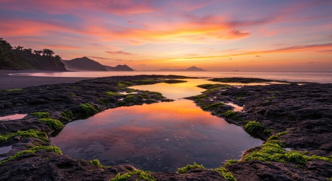 Mystical Sunset Whisper Over Pulau Babar&rsquo;s Hidden Tide Pools