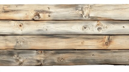 Wooden pallet with visible knots and grain, isolated on white background, natural textures, clean edges, sharp focus, and rustic and realistic design.