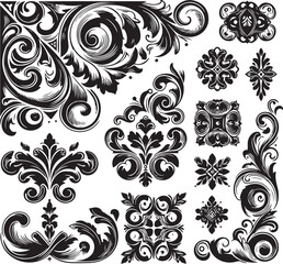 Luxury Ornamental Frame & King Crown Vector Design 