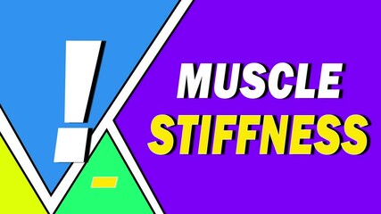 Muscle stiffness is a condition where muscles become tight and less flexible, causing discomfort or pain.