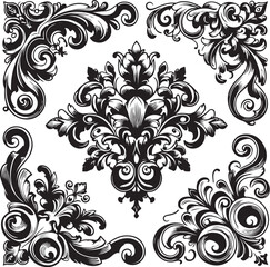 Luxury Ornamental Frame & King Crown Vector Design - Digital Download