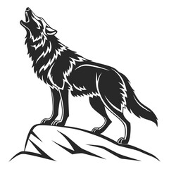 aardwolf black silhouette icon vector