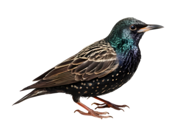 European Starling Bird | High-Quality Stock Image PNG

