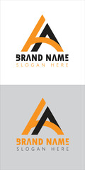 HA letter logo design images icon vector stock template