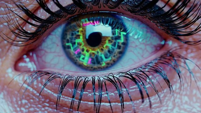 eye of the girl