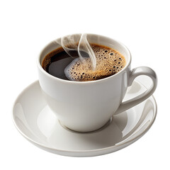 cup of coffee on transparent background