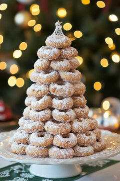 Norwegian Kransekake - wreath cake