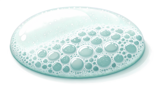 Soap Foam Round Shape Isolated | Transparent Background PNG