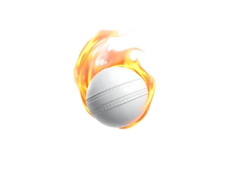 Fiery Cricket Ball