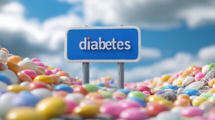 Diabetes Awareness: A Symbolic Representation of Sugar and Health Risks