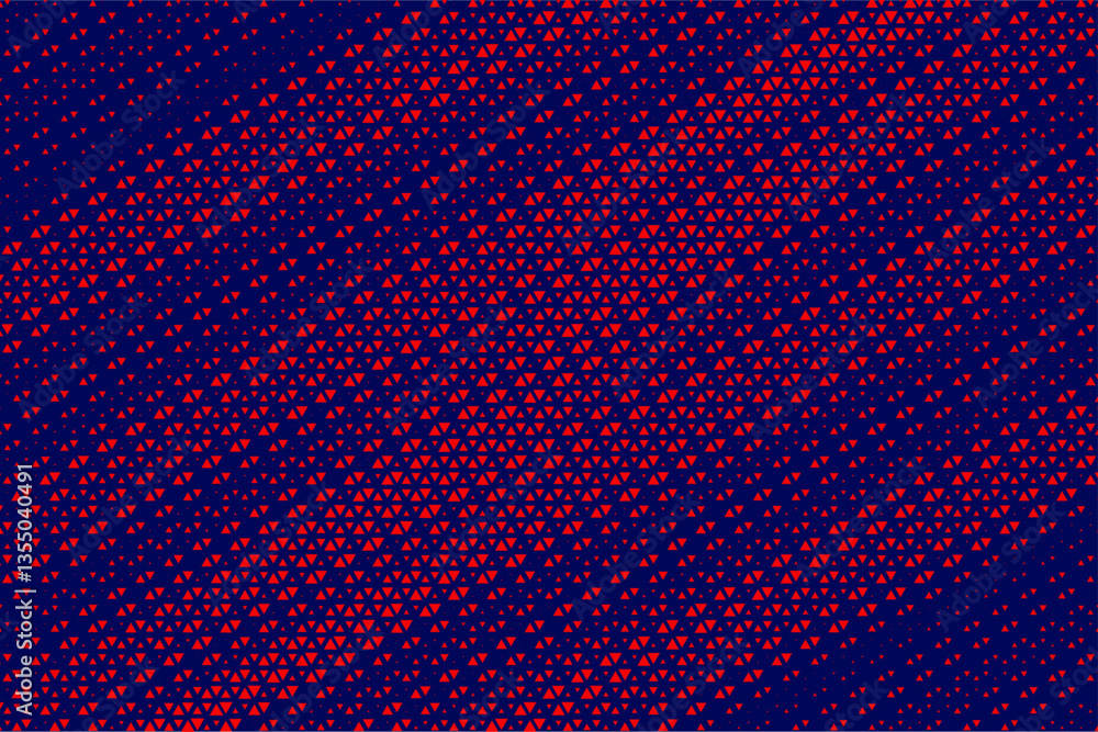 Aufkleber abstract background with red triangle dots. triangle halftone geometric background. halftone triangu