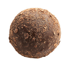 Fototapeta premium Irresistible Belgian chocolate truffle isolated on white background