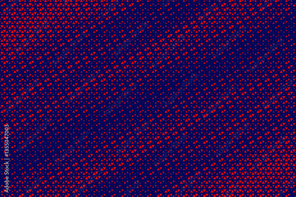 Poster Triangular Halftone Texture Retrowave Vector Geometric Technology Abstract Background. Half Tone Triangles Retro Colored Pattern. Minimal 80s Style Dynamic Tech Structure Wallpaper