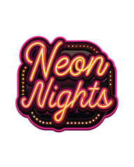Design a vibrant neon sign artwork, inspired by city nights, featuring geometric shapes and a bold 'G' initial.  Aim for a retro-futuristic aesthetic.