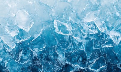 Obraz premium Abstract ice background. Blue background with cracks on the ice 