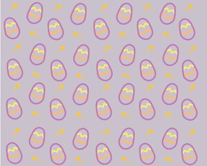 easter eggs seamless pattern purple páscoa