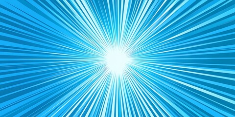 A bright blue sky with a white sun in the center