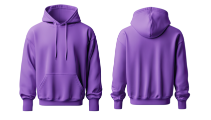 Purple hoodie mockup