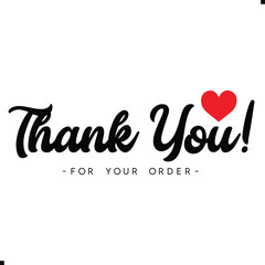 Thank You for Your Order. Elegant Thank You for Your Order Design with Stylish Graphics. Sophisticated Thank You for Your Purchase Image with Modern Elements. Chic Thank You for Your Order Graphic
