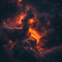 Cosmic Clouds of Fiery Nebula.
