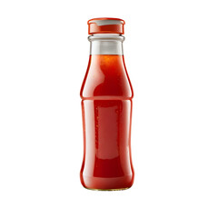 Ketchup bottle on transparent background