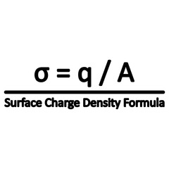 Surface charge density formula icon