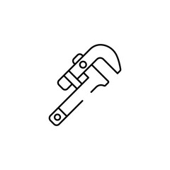 Wrench icon design with white background stock illustration