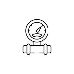 Pressure icon design with white background stock illustration