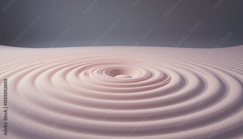 Poster creating tranquil patterns sand ripple formation minimalist studio abstract art close-up serenity in