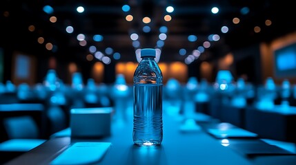 Water bottle conference room event hydration