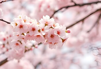 Obraz premium pink cherry blossom