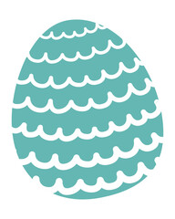 Colorful Easter eggs in a Cute Pattern for Easter Festival