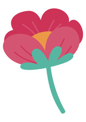 Vibrant Flower and Element For Decoration Spring Season