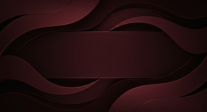 Dark Wine Red Abstract Geometric Banner - Elegant, modern, luxurious, sophisticated, and mysterious design. Symbolizes wealth, power, depth, mystery, and sophistication