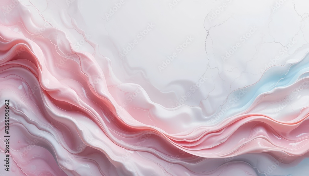 Poster flowing abstract art exploration digital canvas visual content soft color palette aesthetic perspect