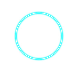 neon round frame for banner