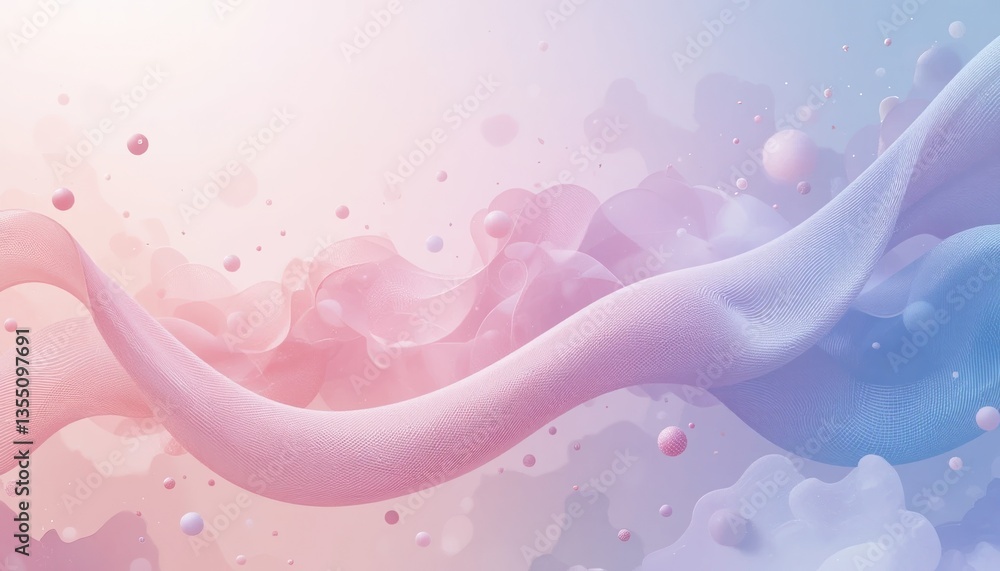 Poster fluid motion art abstract background digital realm graphic design soft color palette aesthetic viewp