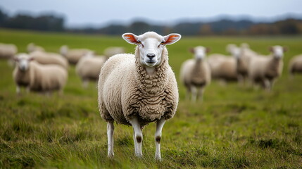 Obraz premium Sheep on pasture