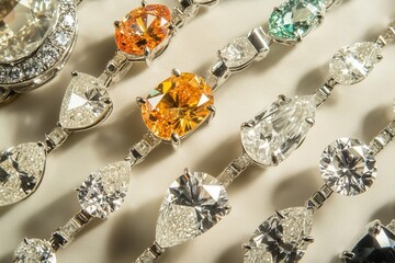 Gold diamond jewelry